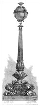 Lamp on the Thames Embankment, 1870. Creator: Unknown.