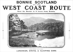 Bonnie Scotland by the West Coast Route - over the border in 6 hours from Euston, 1909. Creator: Unknown.