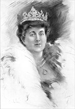 Their Graces: the Leaders of British Society - No. VIII. - the Duchess of Wellington, 1909. Creator: George C Wilmshurst.