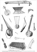 Musical Instruments in the South Kensington Museum, 1870. Creator: Unknown.