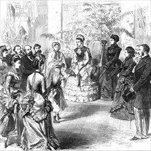 Princess Louisa opening the bazaar for the North-Eastern Hospital for Children, 1870. Creator: Unknown.