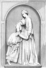 Dinah Consoling Hetty in Prison, by F. J. Williamson, 1870. Creator: Unknown.