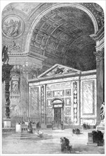 Ecclesiastical Council at Rome: South Transept of St. Peter's...For The Opening Ceremonies, 1870. Creator: Unknown.