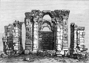 Indian Architecture: Temple of Marttand, or the Sun, Kashmir, (Hindu, A.D. 490-555), 1870. Creator: Unknown.