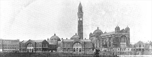 The University of Birmingham, the new buildings of which were opened by the King..., 1909. Creator: Henry Joseph Whitlock.