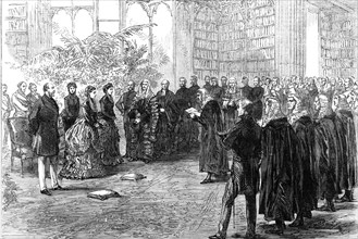 Princess Louisa opening the Inner Temple New Hall, 1870. Creator: Unknown.