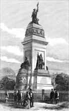 Monument of King William I. of Holland, at The Hague, 1870. Creator: W. G. M..