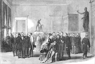 The Salle des Pas Perdus of the French Corps Legislatif, 1870. Creator: Unknown.