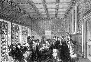 The Ladies' Gallery, House of Commons, 1870. Creator: Unknown.