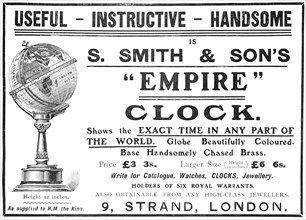 Useful - Instructive - Handsome is S. Smith & Son's "Empire" Clock, 1909. Creator: Unknown.