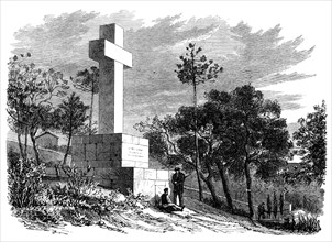 Monument to the late Lord Brougham at Cannes, 1869. Creator: Unknown.