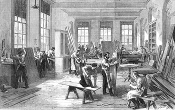 The Guards' Institute, Vauxhall-Bridge-Road: the Carpenters' Shop, 1869. Creator: Unknown.