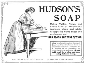 Hudson's Soap:...has stood the test of time, 1909. Creator: Unknown.