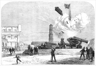 Fatal accident at Fort St. George, Madras, 1870. Creator: Unknown.