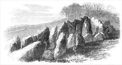 Prehistoric Remains in Jersey: the Cromlech of Mont St. Ube, 1870. Creator: Unknown.