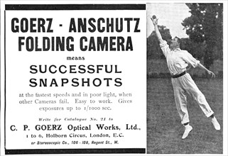 Goerz-Anschutz Folding Camera means Successful Snapshots, 1909. Creator: Unknown.