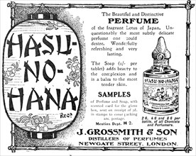 Hasu-no-hana - the Beautiful and Distinctive Perfume, 1909. Creator: Unknown.