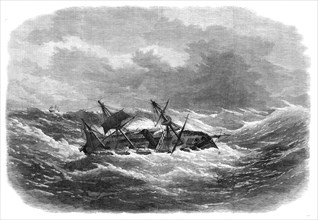 The Crocodile Indian troop-ship in a storm, 1870. Creator: Unknown.