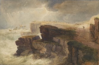 Storm off the Coast, Hastings, 1813. Creator: David Cox the Elder.