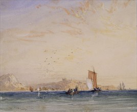 Dover from the Sea, 1831. Creator: David Cox the Elder.