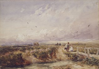 The Bridge on the Common, 1842. Creator: David Cox the Elder.