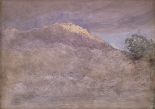 An Impression, Study of a Mountain Crest [undated], c1810s-1850s. Creator: David Cox the Elder.