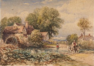 Rowsley Mill, Derbyshire, 1847. Creator: David Cox the Elder.