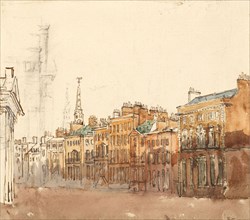 Study of a Street, c1840s. Creator: David Cox the Elder.