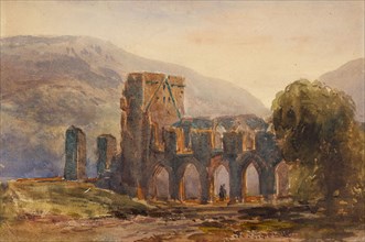 Llanthony Abbey, 1825-45. Creator: David Cox the Elder.