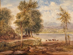 A Lake With Cattle, 1833-51. Creator: David Cox the Elder.