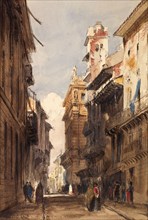 A Street in Verona, c1820s. Creator: David Cox the Elder.