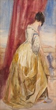 Young Woman in a Yellow Skirt, c1830s. Creator: David Cox the Elder.