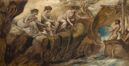 Ulysses And The Sirens, 1880. Creator: Edward Calvert.