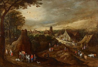 Autumn, c.1605-1610. Creators: Joos de Momper, the younger, Workshop of Jan Brueghel the Elder.