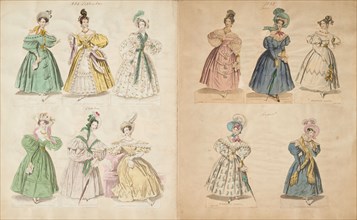 Costume plates, 1832-34. Creator: Unknown.