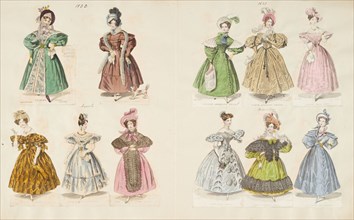 Costume plates, 1833. Creator: Unknown.