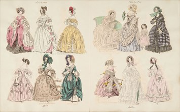 Costume plates,1838-1839.  Creator: Unknown.