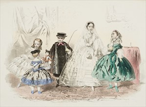 Fashion plate - Journal des Demoiselles IV, 1859. Creator: Gilquin & Dupain.