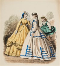 Fashion plate - Journal des Demoiselles VIII, 1865. Creator: Gilquin fils.