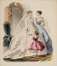 Fashion plate - Journal des Demoiselles V, 1866. Creator: Gilquin fils.