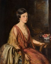 Portrait of Anne de Vere Chamberlain (Mrs Neville Chamberlain), 1924. Creator: Wilfred Gabriel de Glehn.