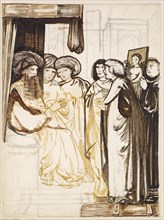 Chaucer's Man of Law's Tale - Design, 1862-1864. Creator: Sir Edward Coley Burne-Jones.