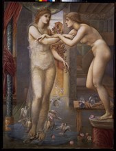 Pygmalion and the Image - The Godhead Fires, 1878. Creator: Sir Edward Coley Burne-Jones.