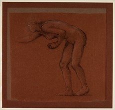 The Wine of Circe - female nude - study for Circe, 1866-69. Creator: Sir Edward Coley Burne-Jones.