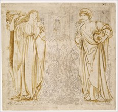 Chaucer's 'Legend of Good Women' - Hypsiphile And Medea, 1864. Creator: Sir Edward Coley Burne-Jones.