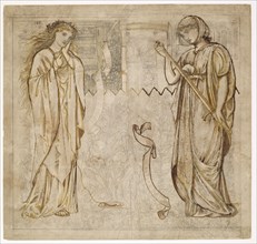 Chaucer's 'Legend of Good Women' - Ariadne and Lucretia, 1864. Creator: Sir Edward Coley Burne-Jones.