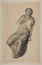 Danae - Drapery Study for Figure of Danae, 1863. Creator: Sir Edward Coley Burne-Jones.