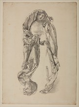 Charity - Drapery Study, 1867. Creator: Sir Edward Coley Burne-Jones.