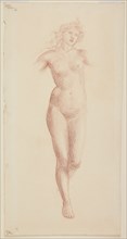 Cupid and Psyche - Female Nude - Study for Psyche, 1865-66. Creator: Sir Edward Coley Burne-Jones.