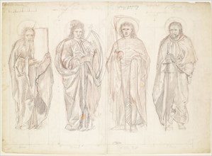 Moses, David, St John the Baptist and St Paul, 1866. Creator: Sir Edward Coley Burne-Jones.